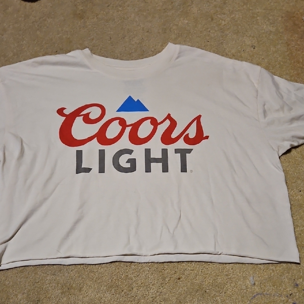 Coors Light White Graphic T-Shirt